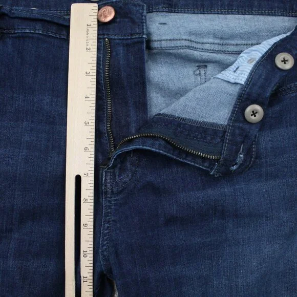 Mugsy Fultons Jeans Mens 40X30 Blue Dark Wash 5-Pocket Stretch Denim FLX3NFU